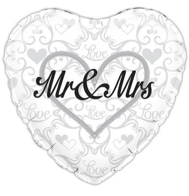 Mr & Mrs love silber