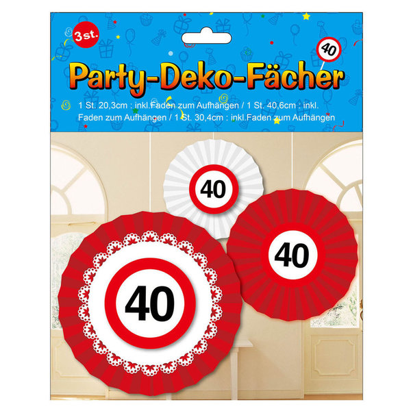 Party Deko Fächer 40