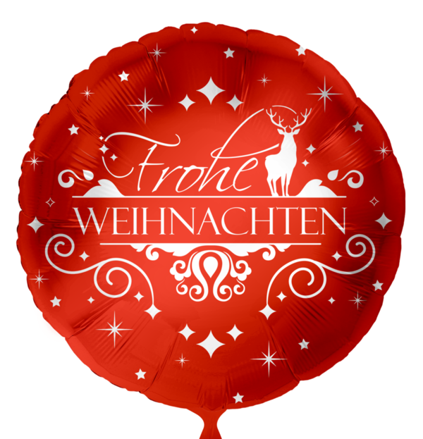 Frohe Weihnacht edel rot