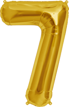 Folienzahl "7" gold 40cm