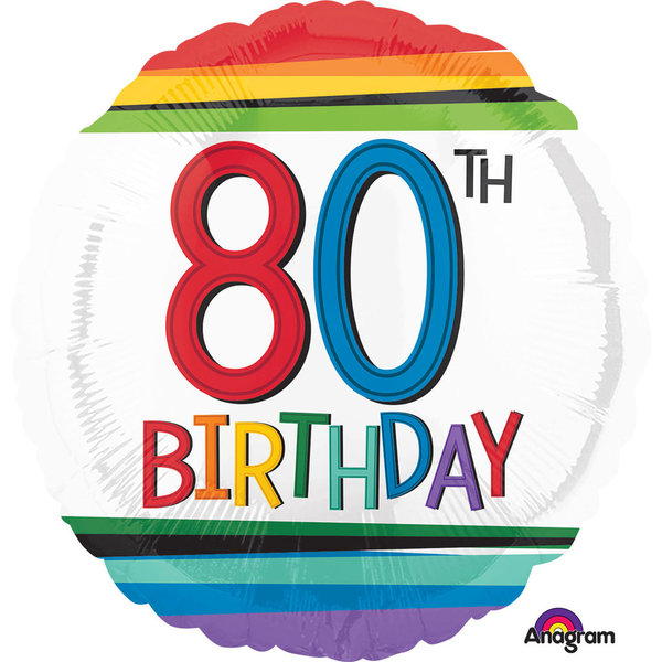 80. Geburtstag Regenbogen