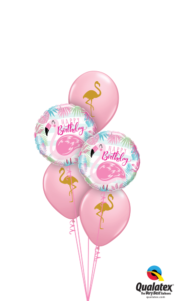 Geburtstag pink Flamingo
