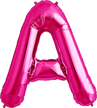 Buchstabe "A" 40cm pink