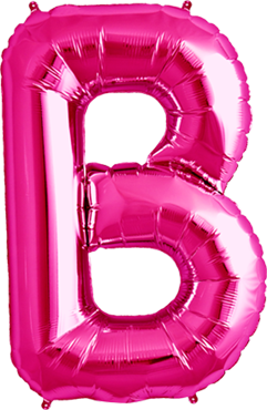Buchstabe "B" 40cm pink
