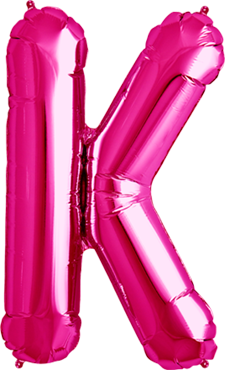 Buchstabe "K" 40cm pink
