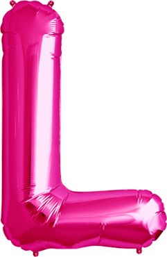 Buchstabe "L" 40cm pink