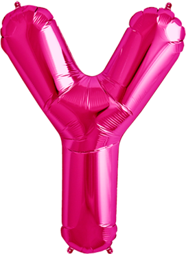 Buchstabe "Y" 40cm pink