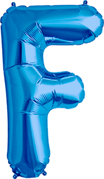 Buchstabe "F" 40cm blau