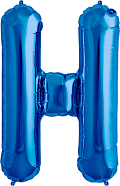Buchstabe "H" 40cm blau