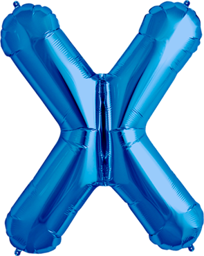 Buchstabe "X" 40cm blau