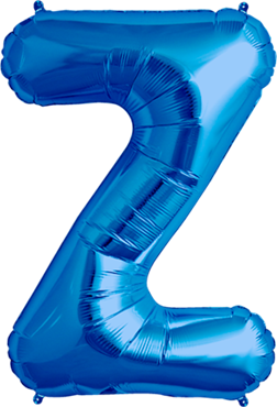 Buchstabe "Z" 40cm blau