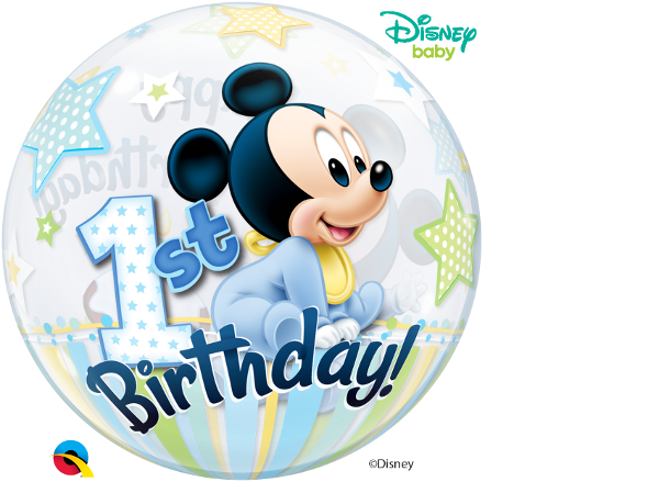 Bubble Mickey 1. Geburtstag